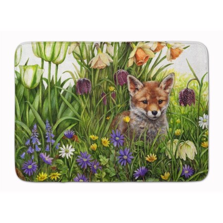Carolines Treasures April Fox by Debbie Cook Machine Washable Memory Foam Mat CDCO0464RUG